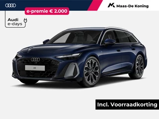Hoofdafbeelding Audi A6 Audi A6 Avant 2.0 e-hybrid quattro S edition 299 PK · Tech plus · Warmtewerend glas, donker getint · S-interieur sportstoelen zwart leder -kunstleder