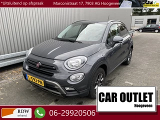 Fiat 500X Cross 1.4 Turbo MultiAir Cross AUTOMAAT, 89Dkm, Keyless, Leer/Stof, Clima, Navi, CC, Bluetooth, PDC, LM, nw. APK – Inruil Mogelijk –