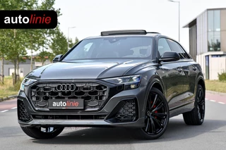 Audi Q8 60 TFSI e quattro Pro Line S Competition. RS Zetels, 4W sturing, Softclose, Pano, Laser, B&O, 360 3D, Trekh, Keyless, 23"!