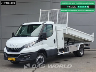 Iveco Daily 35C18 3.0L Automaat Kipper met Kist Dubbellucht 3,5t Trekhaak Cruise Euro6 Tipper Benne Kieper 2m3 Trekhaak Cruise control