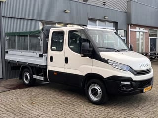 Iveco Daily 35S12D 2.3 345 6 persoons 3500kg trekgewicht Airco Euro 6 Pick-up Open laadbak Bakwagen 1e eiegenaar P-up