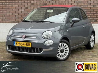 Hoofdafbeelding Fiat 500C Fiat 500 C 1.0 Hybrid Lounge / Cabrio Elektrisch Dak / Cruise Control / 1e Eigenaar / NED-FIAT
