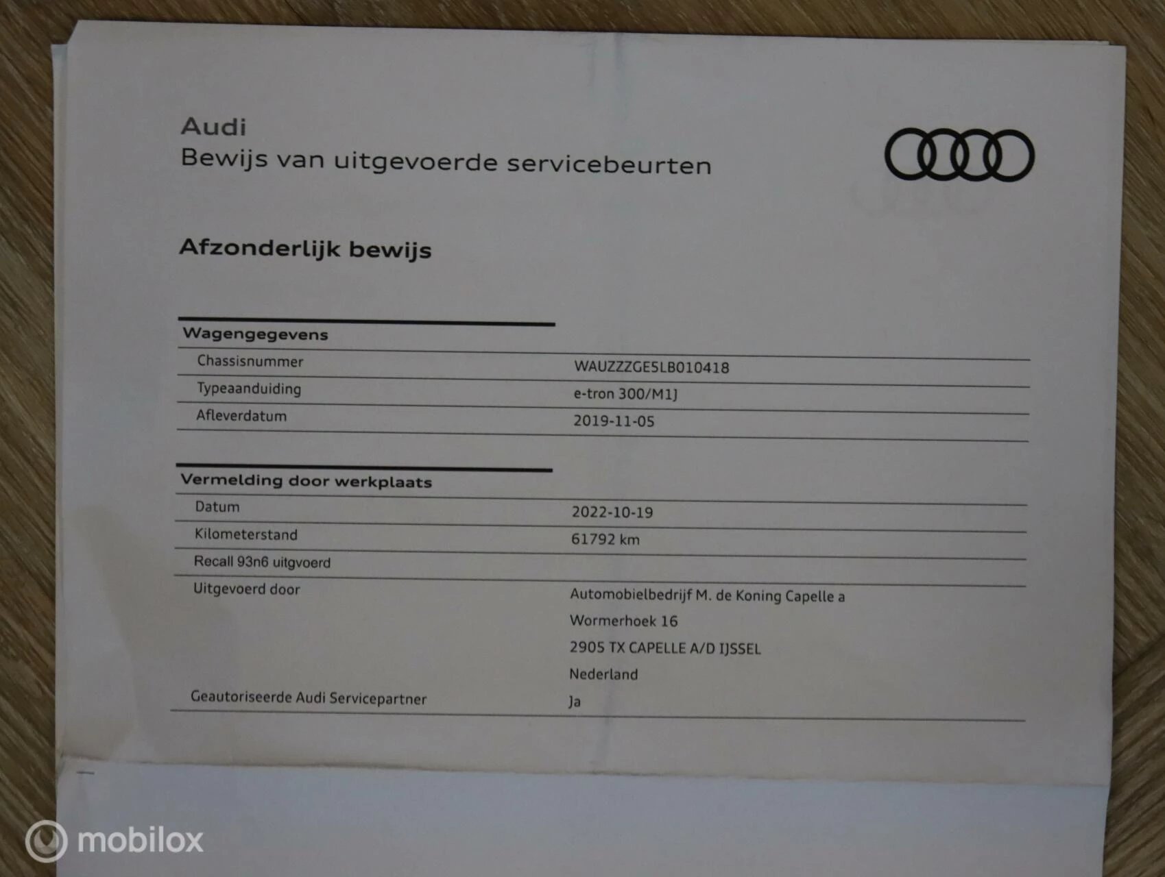 Hoofdafbeelding Audi e-tron