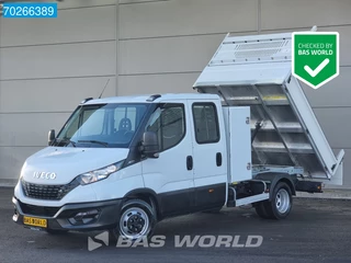 Iveco Daily 35C14 Euro6 Kipper met grote Kist Dubbel Cabine Airco Cruise Tipper Benne Euro6 2m3 Airco Dubbel cabine Trekhaak Cruise control