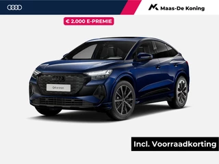 Audi Q4 Sportback e-tron 45 quattro S Edition Competition 286 PK · Sonos Premium sound · Trekhaak elek. wegklapbaar · Elektrische voorstoelen