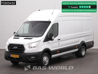 Ford Transit Dubbellucht L3H3 ACC Navi Airco Camera Parkeersensoren v+a APK 07-2026 Euro6 L3 Hoog Dak Airco
