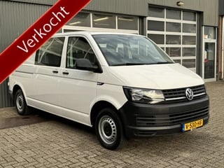 Volkswagen Transporter 2.0 TDI L2H1 DC Airco Cruise controle Trekhaak 2200kg Camera Kastinrichting Euro 6 1e eigenaar Dealer onderhouden Btw en Bpm vrij voor particulier gebruik!!