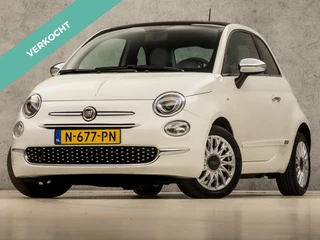 Fiat 500 1.0 Hybrid Dolcevita (PANORAMADAK, CHROME PAKKET, APPLE CARPLAY, LEDER, PARKEERSENSOREN, SPORTSTOELEN, CRUISE, ZWART HEMEL, LM VELGEN, NIEUWE APK, NIEUWSTAAT)