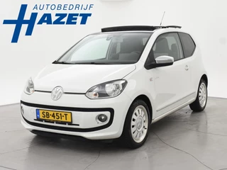 Volkswagen Up! 1.0 HIGH UP! WHITE + SCHUIFDAK PANORAMA STOELVERW. | NAVIGATIE | CRUISE | PARKEERSENSOREN