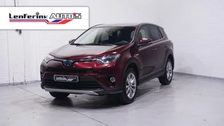 Toyota RAV 4 Hybrid business edition Cruise-controle ECC led-verlichting Navi key-less go en start electrische achterklep stoel-stuur verwarming lane-assist private-glas camera boekjes aanwezig PDC v+a