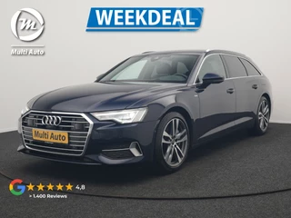 Audi A6 Avant 50 TFSI e Quattro S Line PHEV 300pk Dealer O.H. | Trekhaak Af Fabriek | Adaptive Cruise | Head Up | 360 Camera | Alcantara Sportstoelen Verwarmd | Stuur Verwarmd | Apple Carplay | Navigatie | Virtual | DAB | Plug In Hybrid
