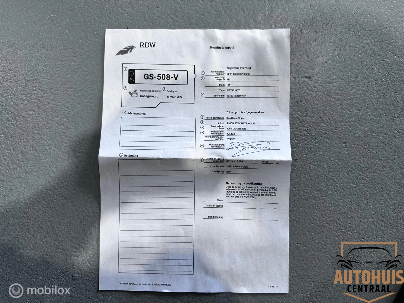 Hoofdafbeelding Fiat Punto