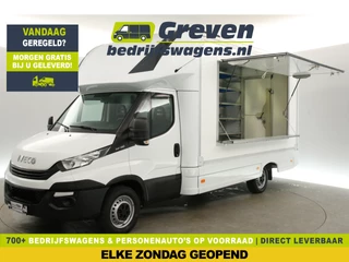 Iveco Daily 35S14 2.3 410 | Foodtruck | Verkoopwagen | Camper | Zijdeur | Achterdeur | Luifel | Kasten | 3500KG Trekgew. | Airco Camera Elektrpakket Treeplank