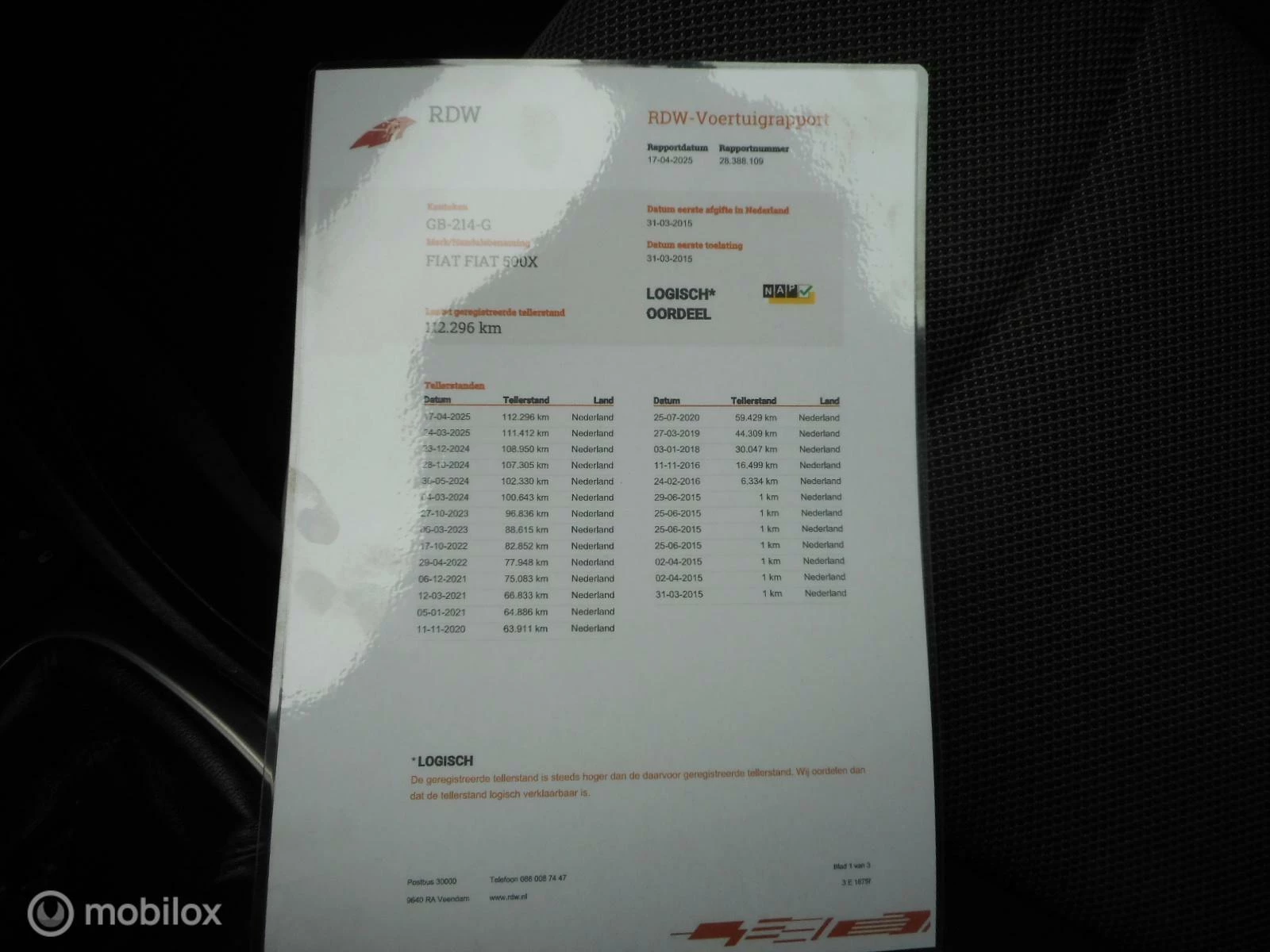 Hoofdafbeelding Fiat 500X