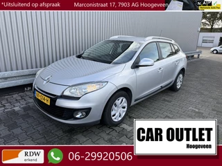 Hoofdafbeelding Renault Mégane Estate Renault Mégane Estate 1.6 Authentique A/C, CC, Navi, Trekh, nw. APK – Inruil Mogelijk –