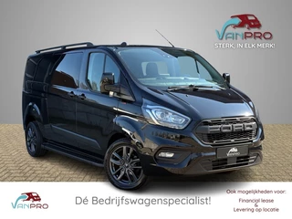 Ford Transit Custom 2.0 TDCI 130pk Automaat Dubbel Cabine Black Edition / Camera / Trekhaak / Navi / Airco / Cruise / Lane / LM velgen / Nw D-Riem