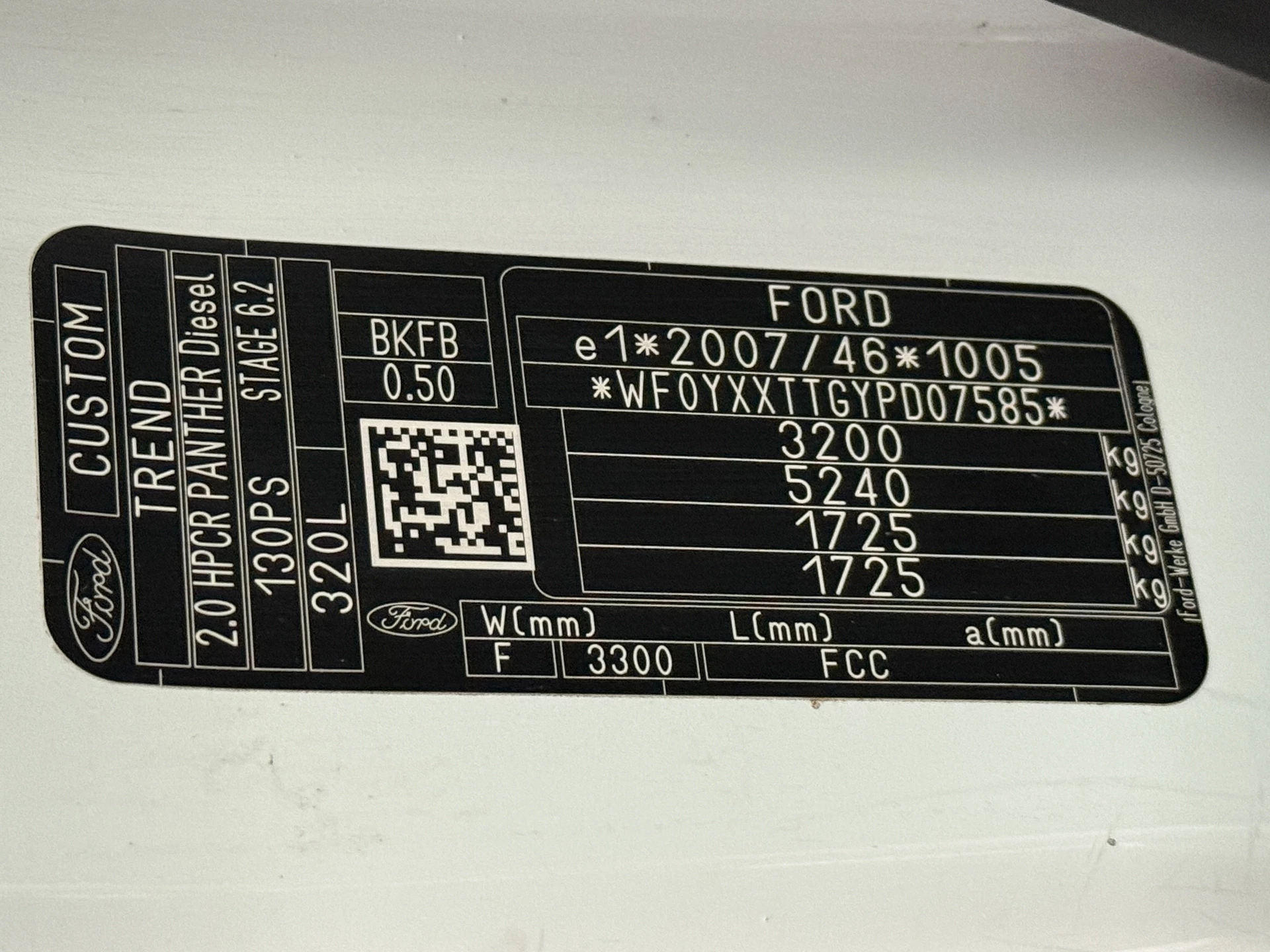 Hoofdafbeelding Ford Transit Custom