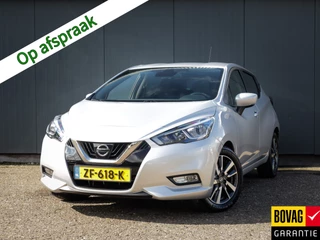 Nissan Micra 1.0 IG-T N-Connecta (101 PK) Keurig-Onderh, 12-Mnd-BOVAG, NL-Auto, Navigatie/Apple-Carplay/Android-Auto, Cruisecontrol, Parkeersensoren-V+A, Achteruitrijcamera, DAB, Airco, Lm-Velgen-16Inch, Privacy-Glas