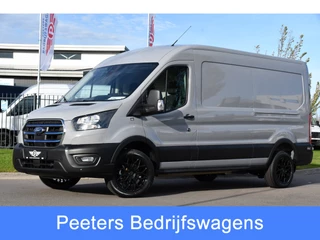 Hoofdafbeelding Ford E-Transit Ford E-Transit 350 L3H2 68 kWh PB Edition Adaptieve Cruise, 360 Camera, Carplay, BLIS, Stoelverwarming, NAVI, Multimedia, Sensoren, Uniek!