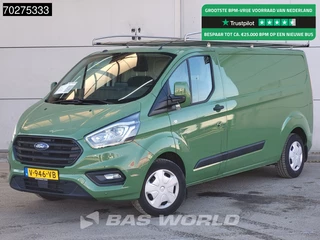 Ford Transit Custom  130PK L2H1 Automaat LED Imperiaal Trekhaak Werkplaatsinrichting Camera Parkeersensoren Airco Cruise L2 6m3 Airco Trekhaak Cruise control