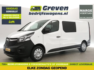 Opel Vivaro 1.6 CDTI L2H1 | MARGE! | Dubbele Cabine | 5 Persoons | Airco Cruise Trekhaak Navigatie Elektrpakket 
