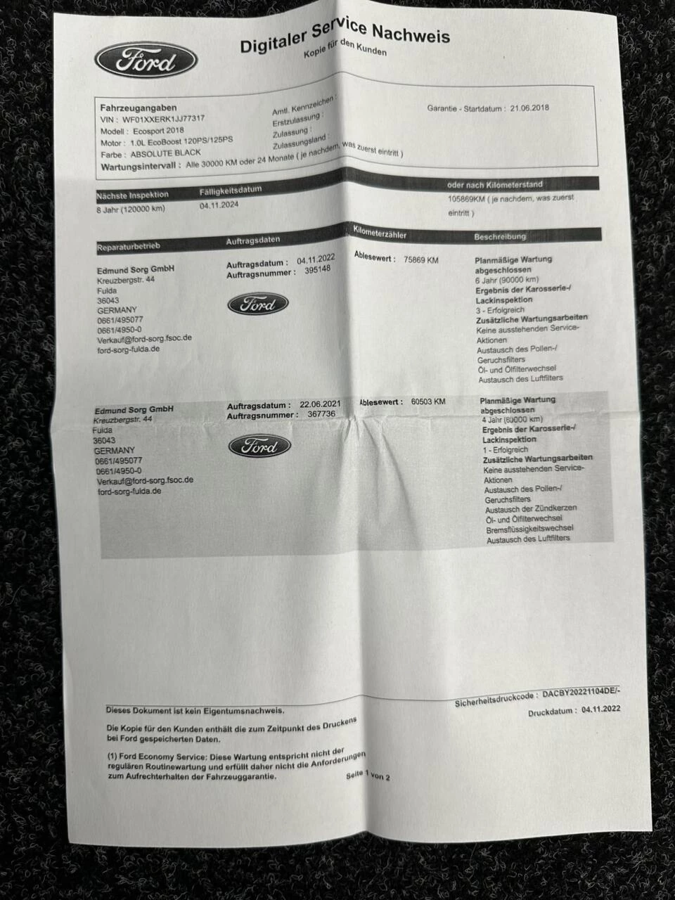 Hoofdafbeelding Ford EcoSport