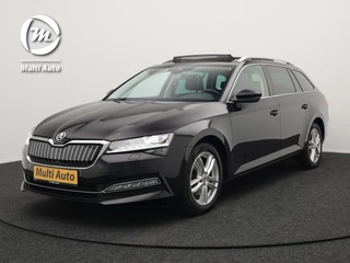 Škoda Superb Combi 1.4 TSI iV Business Edition Plug In Hybrid 218pk PHEV | Panodak | Lederen Sportstoelen Memory & Ventilatie | Adaptive Cruise | Crystal LED | 360 Camera | Navigatie | Apple Carplay | Virtual | DAB | Sfeerverlichting |