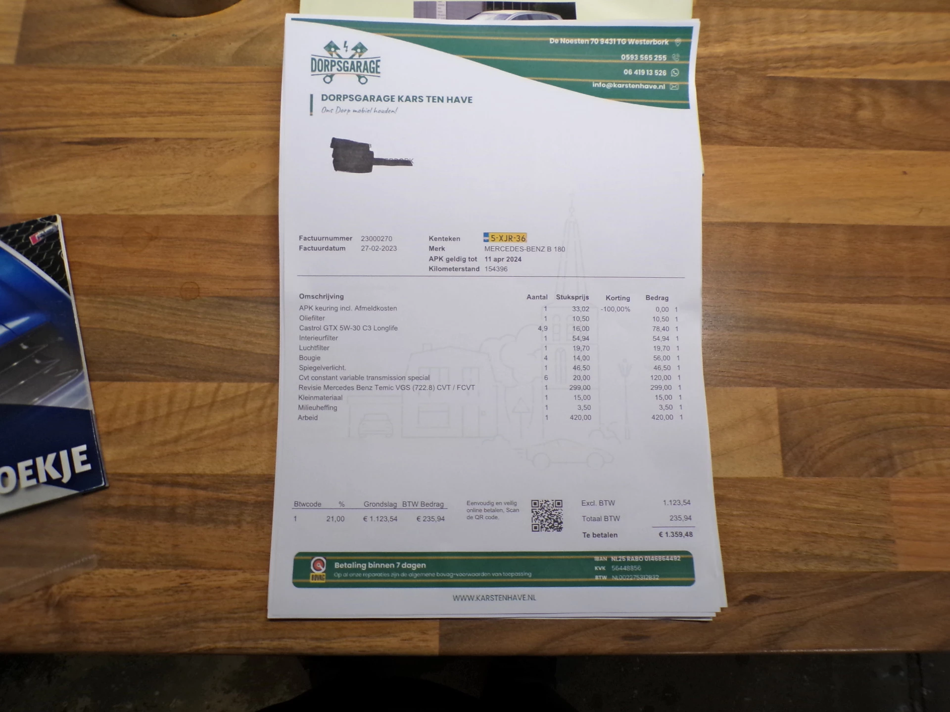 Hoofdafbeelding Mercedes-Benz B-Klasse