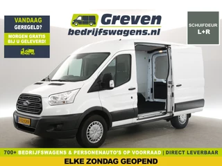 Ford Transit 350 2.0 TDCI L2H2 | 2xSchuifdeur Airco Cruise LED Parkeersensoren Stoelverwarming Elektrpakket