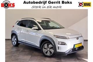 Hoofdafbeelding Hyundai Kona Hyundai Kona EV Premium 64 kWh Leder Navi Led Camera Clima Cruise 2 jaar garantie mogelijk* (vraag naar de voorwaarden)