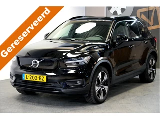 Volvo XC40 Recharge P8 AWD 300kW/408pk Aut. R-Design SOH 93,2% ADAPT.CRUISE + EL.TREKHAAK + WARMTEPOMP + 360 CAMERA + BLIS + PILOT ASSIST + GOOGLE DASHBOARD + LANE ASSIST + LEER/ALCANTARA + STOEL-&STUURVERWARMING + PARKSENSOREN V&A + 19" LM-VELGEN!!