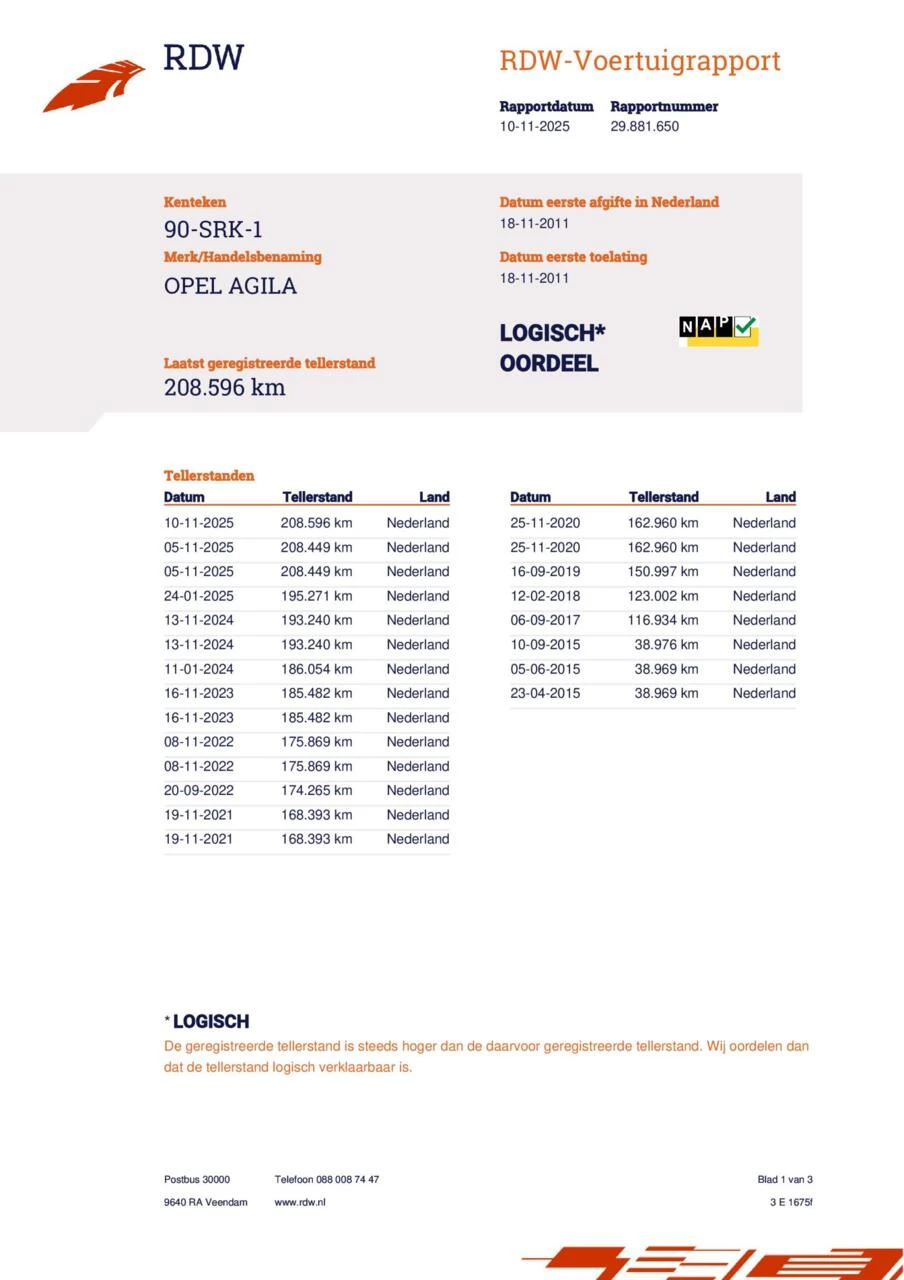 Hoofdafbeelding Opel Agila