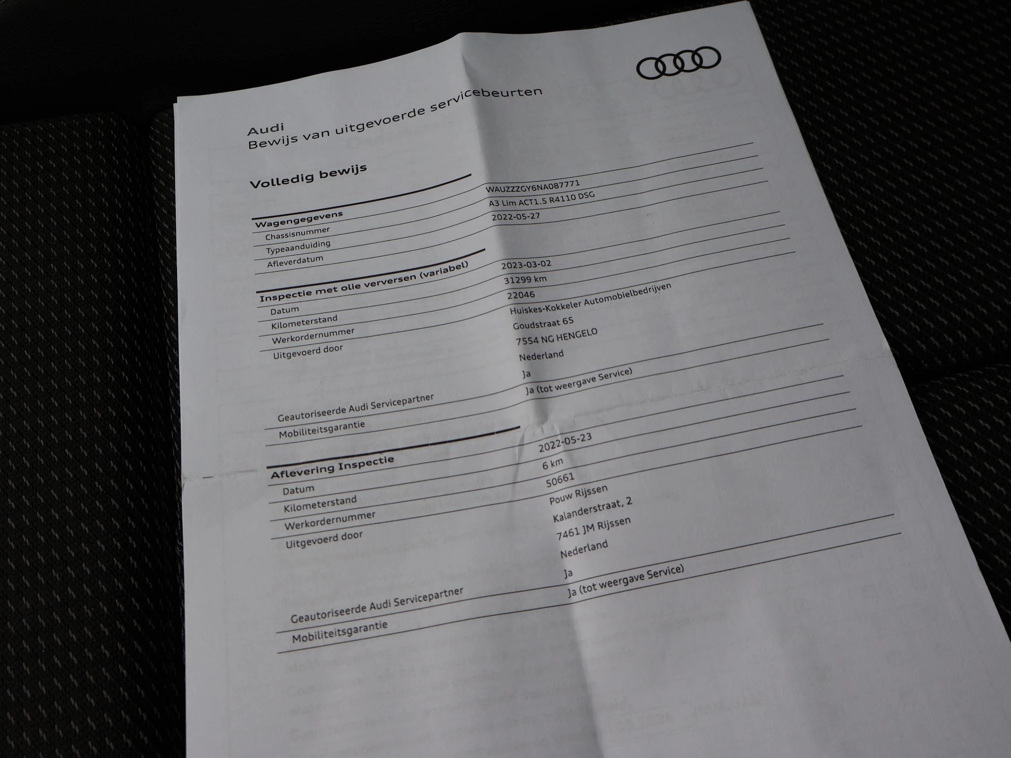 Hoofdafbeelding Audi A3