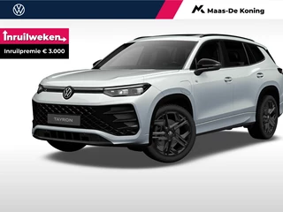 Volkswagen Tayron R-Line-Edition 1.5 eHybrid 204 pk 6 versn. DSG ·  Assistance pakket plus · Design pakket  · Design pakket 'black style' ·  Lederpakket 'varenna' met ergoactive-plus-stoelen vóór ·  Trekhaak incl. aanhangermanoeuvreerhulp ‘trailer assist’ ·
