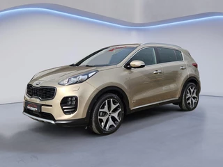 Hoofdafbeelding Kia Sportage Kia Sportage 1.6 T-GDI 4WD GT-Line /Apple Carplay/Leder/Stoel-Stuurverwarming/Parkeersens. V+A+Cam/Elektr. Klep/JBL Audio/Dodehoekdetectie/(MET GARANTIE*)