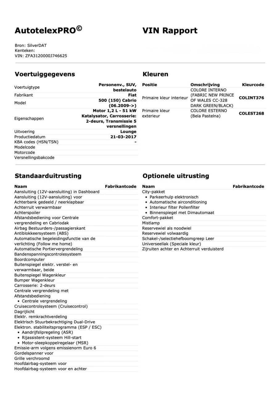 Hoofdafbeelding Fiat 500C