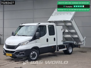 Iveco Daily 35C14 Open Laadbak Dubbel Cabine met Kist 3500kg trekhaak Airco Cruise Pritsche Pickup Open Box 1m3 Airco Dubbel cabine Trekhaak Cruise control