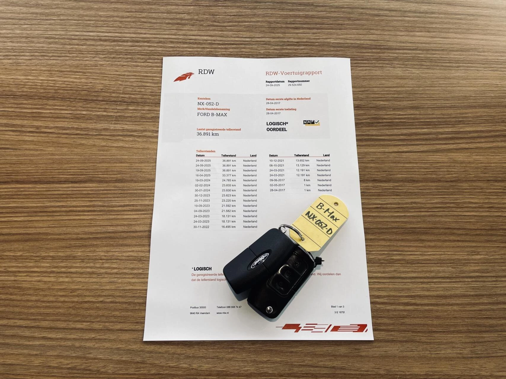 Hoofdafbeelding Ford B-MAX