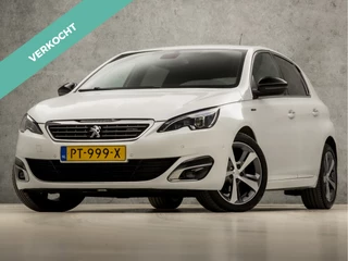 Peugeot 308 1.2 PureTech GT-line Automaat (NAVIGATIE, CAMERA, KEYLESS, MASSAGE, STOELVERWARMING, CAMERA, SPORTSTOELEN, LEDER/ALCANTARA, GETINT GLAS, NIEUWE APK, NIEUWSTAAT)