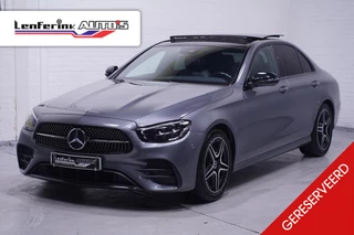 Mercedes-Benz E-klasse 200 Business Solution AMG Facelift Panodak Privateglas Sportstoelen 360-Camera Nappa-leder 1e Eig. NAP Apple carplay Electrische stoelbediening met stoelverwarming
