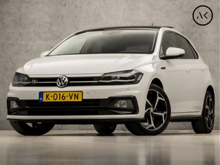 Volkswagen Polo 1.0 TSI R-Line Sport (SCHUIFDAK, VIRTUAL COCKPIT, APPLE CARPLAY, GROOT NAVI, CLIMATE, SPORTSTOELEN, LED KOPLAMPEN, PARKEERSENSOREN, GETINT GLAS, NIEUWE APK, NIEUWSTAAT)