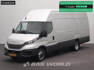 Iveco Daily 35C21 3.0L Automaat L4H3 Dubbellucht 210PK LED ACC Airco Camera Parkeersensoren CarPlay Stoelverwarming 3,5t Trekgewicht 19,6m3 Euro6 L4 Hoog Dak XL Airco