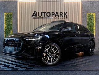Audi Q8 55 TFSI e quattro 3X S-LINE |PANO|B&O|SOFTCLOSE|MATRIX|360 CAM|KEYLESS|LUCHTVERING|SFEERVERLICHTING|DEALER ONDERHOUDEN|VOL