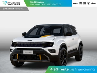 Jeep Avenger 1.2T 4xe The North Face | Schuif/Kanteldak | Clima | Apple Carplay | Adapt. Cruise | Elektr. A-Klep | Keyless | Navi | Stoel&Stuurverwarming