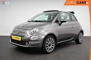 Fiat 500 C 1.0 Hybrid Star Plus  Leder Navigatie Digitale Cockpit Cruise Control Climate Control Lichtmetalen Velgen Parkeersensoren Achter