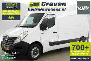 Renault Master T35 2.3 dCi L2H2 146PK Marge | Dubbele Cabine | 5 Persoons | Airco Cruise Parkeersensoren Trekhaak