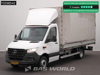 Mercedes Sprinter 519 CDI 3.0L V6 Automaat 484cm Dubbellucht Huif Bakwagen 190PK Airco Cruise Euro6 Meubelbak Koffer Airco