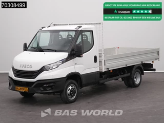 Iveco Daily 35C16 3.0L Open Laadbak 160PK 3,5t Trekhaak Dubbellucht Airco Cruise Camera Euro6 Pritsche Pickup Open Box Airco Trekhaak Cruise control