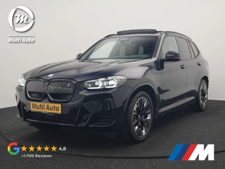 BMW iX3 M Sport 80 kWh 286pk Dealer O.H. | Trekhaak Af Fabriek | Panodak | Head Up | 360 Camera | Harman / Kardon | Lederen Sportstoelen Memory & Verwarmd | Keyless | Blis | Sfeerverlichting | 20"L.M | Adaptive LED |