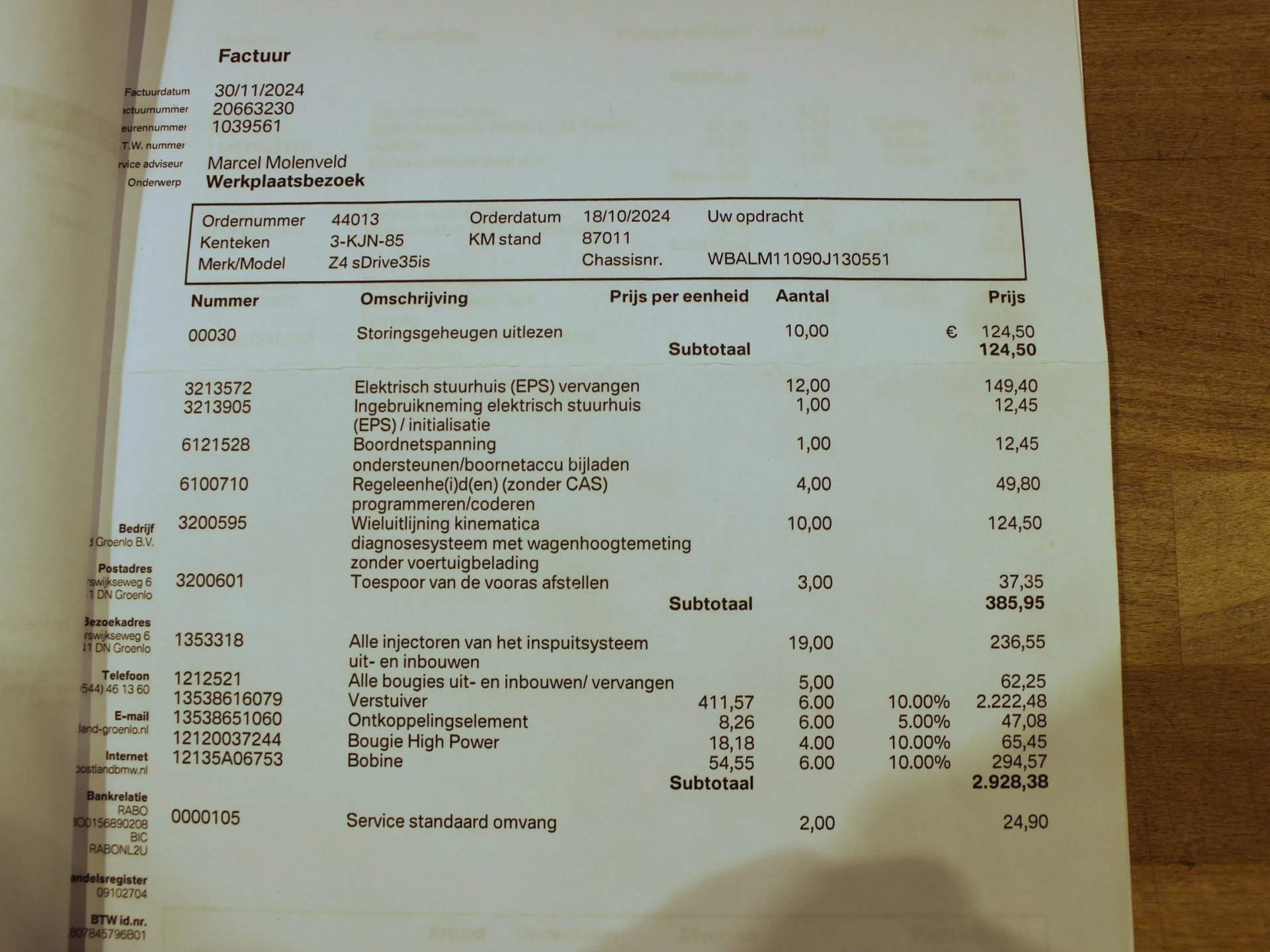Hoofdafbeelding BMW Z4